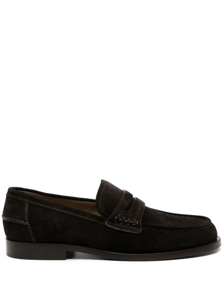  Gianvito Rossi Michael Suede Loafers - Brown 