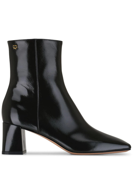  Gianvito Rossi 55mm Leather Ankle Boots - Black 