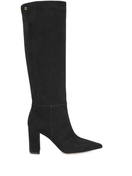  Gianvito Rossi 85mm Leather Boots - Black 