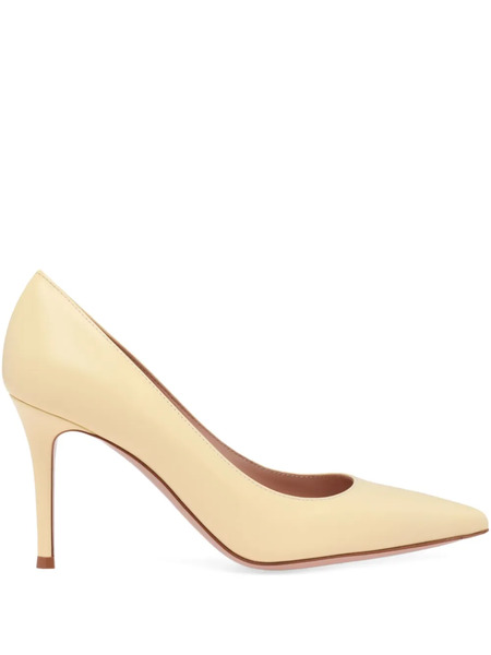  Gianvito Rossi 85mm Leather Pumps - Neutrals 
