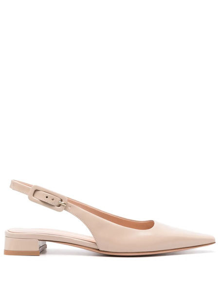  Gianvito Rossi 20mm Lindsay Slingback Pumps - Neutrals 