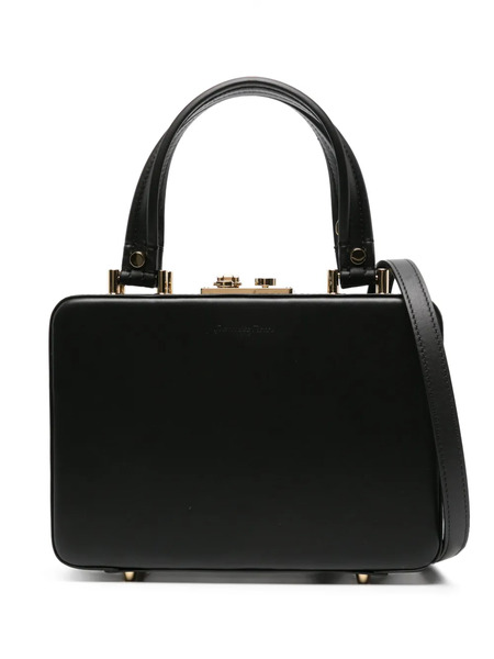  Gianvito Rossi Valì Leather Tote Bag - Black 
