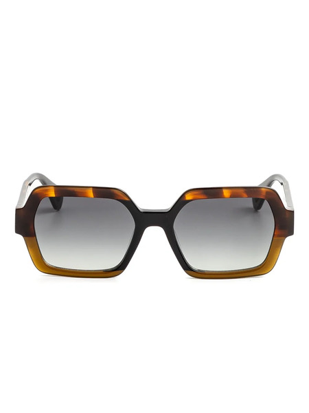  Gigi Studios Hexagonal-frame Sunglasses - Brown 