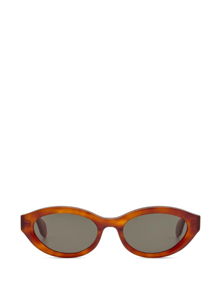 Gigi Studios Mila Oval-frame Sunglasses - Brown 