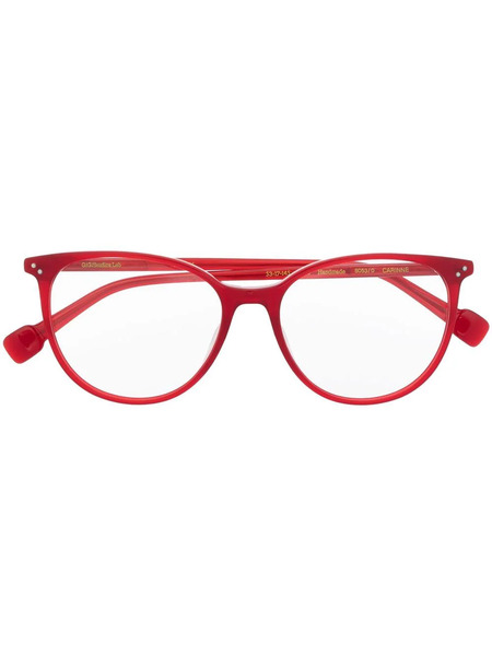  Gigi Studios Rounded Frame Glasses - Red 