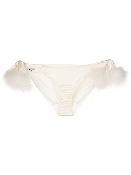  Gilda & Pearl Celeste Tie-side Silk Briefs - White 