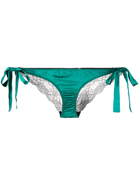  Gilda & Pearl Eva Lace Panel Knicker - Green 