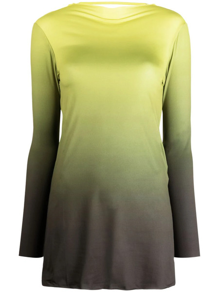  Gimaguas Alba Gradient-effect Minidress - Green 