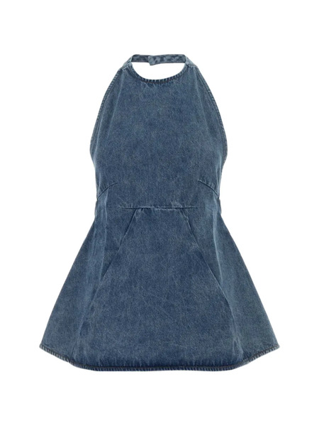  Gimaguas Halterneck Pockets Top - Blue 