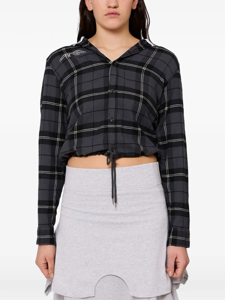  Gina Corrieri Check Hoodie - Grey 