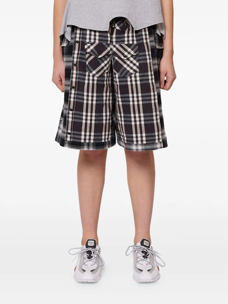  Gina Corrieri Check Shorts - Black 