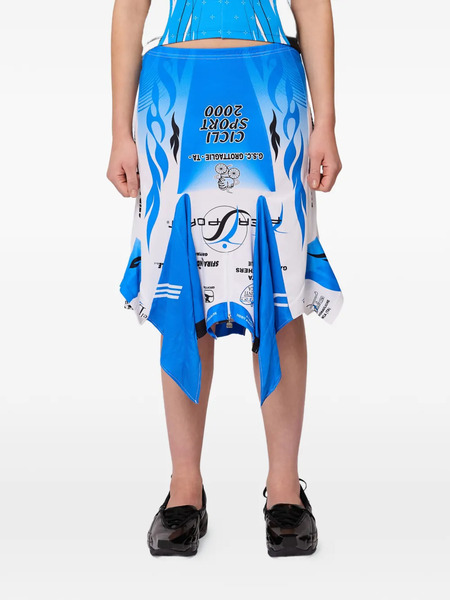  Gina Corrieri Racer Midi Skirt - Blue 