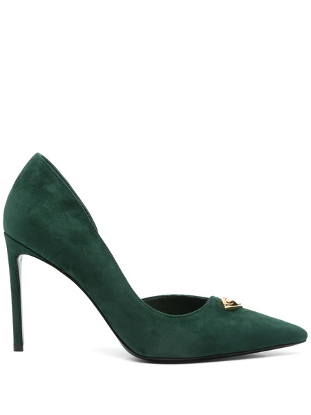  Ginissima 100mm Emma Pumps - Green 