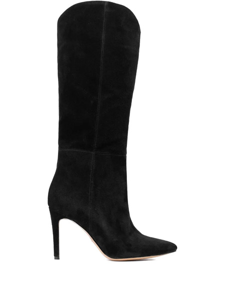  Ginissima 95mm Milla V-cut Knee Boots - Black 