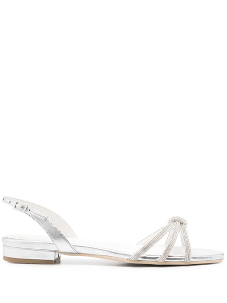  Ginissima Rhinestone-embellished Sandals - Silver 