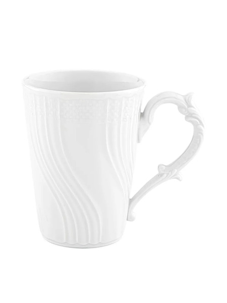 Ginori 1735 Embossed Handle Mug (400ml) - White 