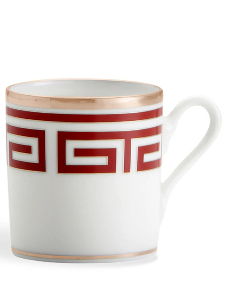  Ginori 1735 Labirinto Coffee Cups (set Of 2) - Red 