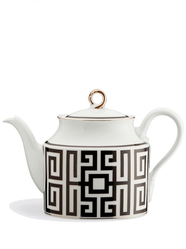  Ginori 1735 Labirinto Teapot (900ml) - Black 