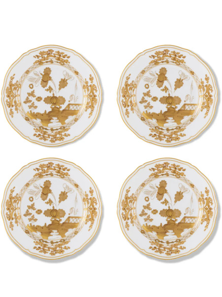 Ginori 1735 Oriente Dessert Plates (set Of Four) - White 