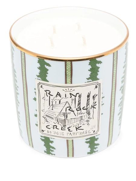 Ginori 1735 Rain Rock Creek Four-wick Candle - Blue 