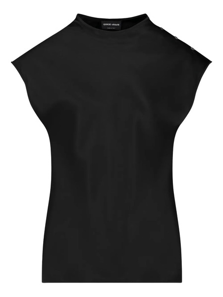  Giorgio Armani Buttoned Top - Black 