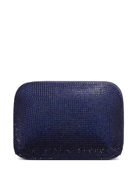  Giorgio Armani Crystal Chain Clutch Bag - Blue 