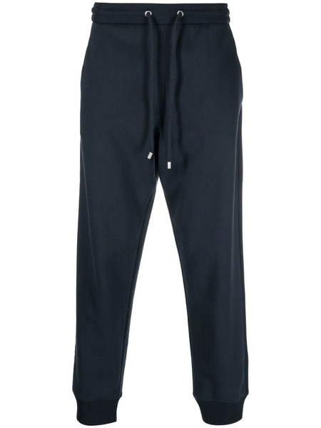  Giorgio Armani Drawstring Wool Track Pants - Blue 