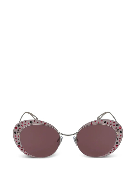  Giorgio Armani Embellished Sunglasses - Silver 