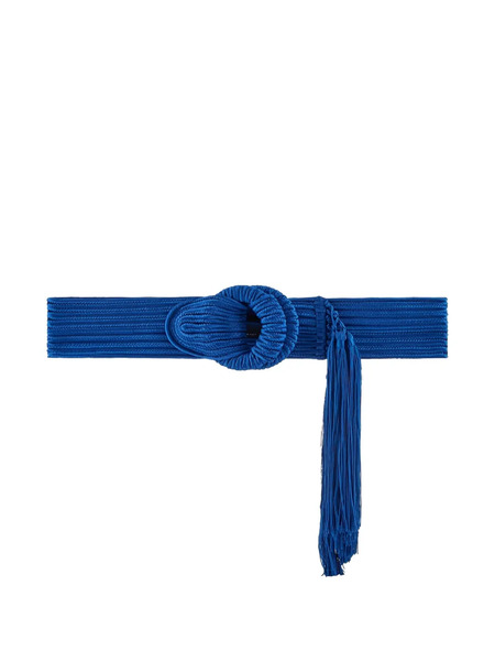  Giorgio Armani Fringed Buckle Belt - Blue 