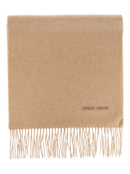  Giorgio Armani Fringed Wool Scarf - Neutrals 