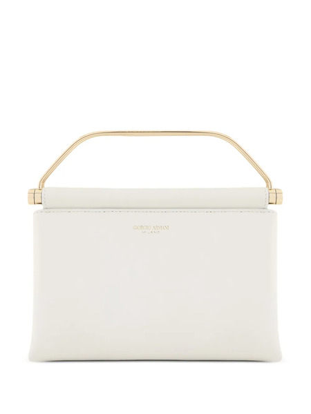  Giorgio Armani Leather Tote Bag - White 