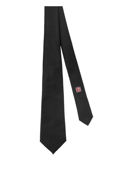  Giorgio Armani Log-patch Tie - Black 