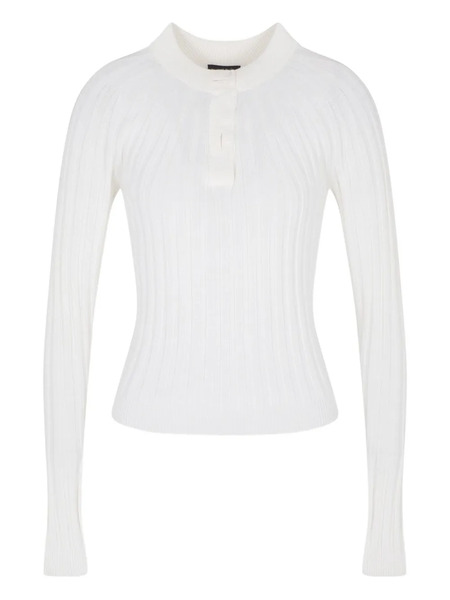  Giorgio Armani Long-sleeve Sweater - White 