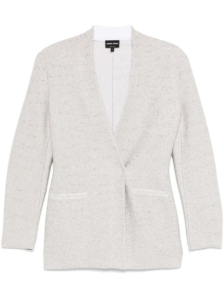  Giorgio Armani Lurex Blazer - White 