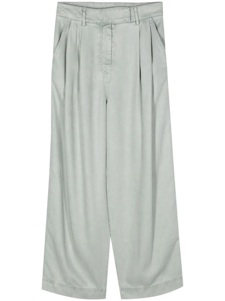  Giorgio Armani Lyocell Palazzo Pants - Green 