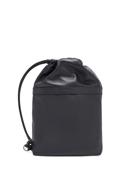  Giorgio Armani Medium Drawstring Cross Body Bag - Black 