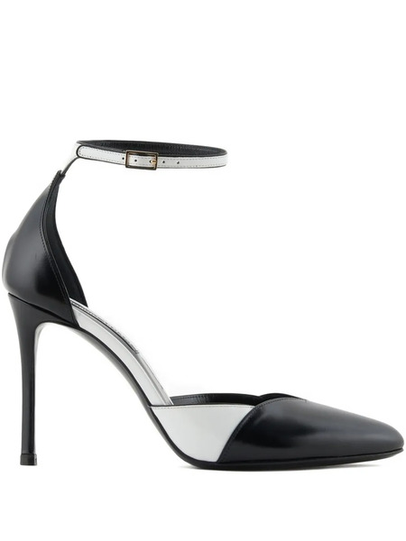  Giorgio Armani 95mm Ankle Strap Pumps - Black 