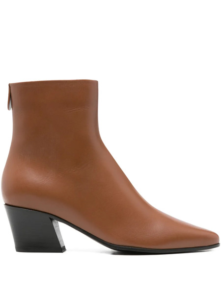  Giorgio Armani 55mm Pointed-toe Boots - Brown 