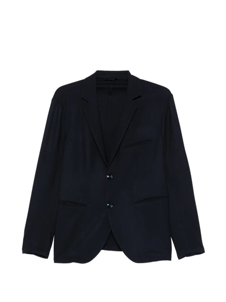  Giorgio Armani Notched-lapel Blazer - Blue 