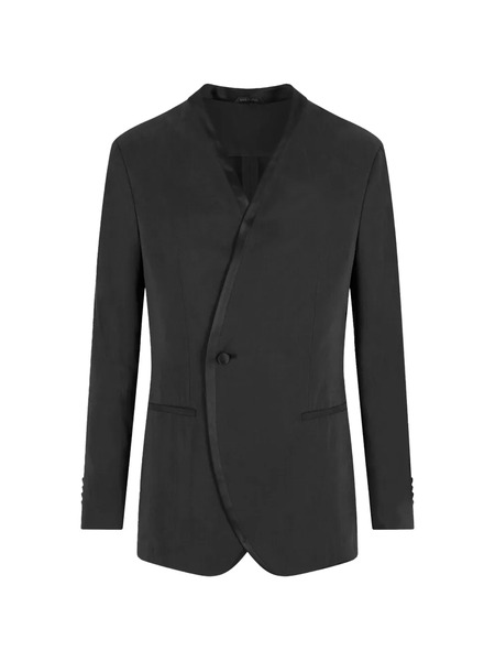  Giorgio Armani One-button Jacket - Black 