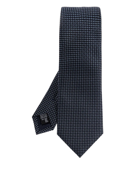  Giorgio Armani Patterned Tie - Blue 