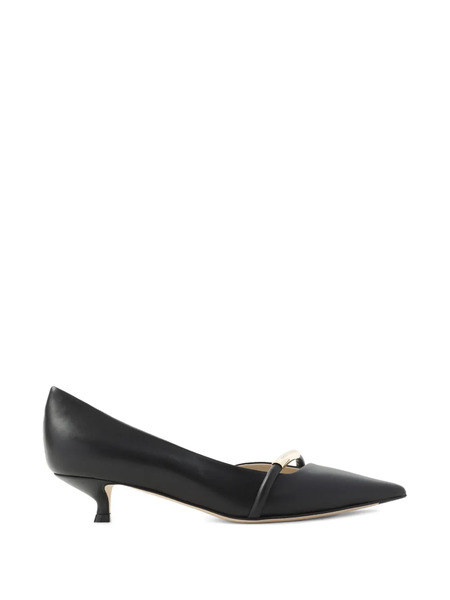  Giorgio Armani Point-toe Strap Pumps - Black 