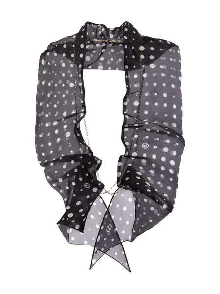 Giorgio Armani Polka Dot Scarf - Black 