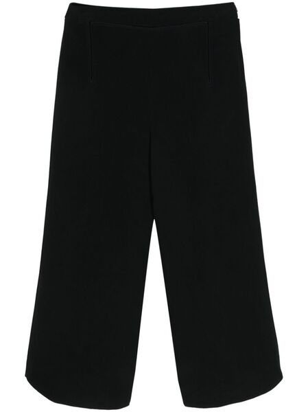 Giorgio Armani Pre-owned 2000s Mid-rise Cropped Trousers - Black 