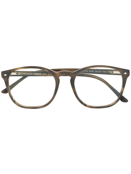  Giorgio Armani Rectangle Frame Glasses - Grey 