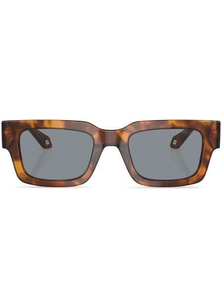  Giorgio Armani Rectangle-frame Tinted-lenses Sunglasses - Red 