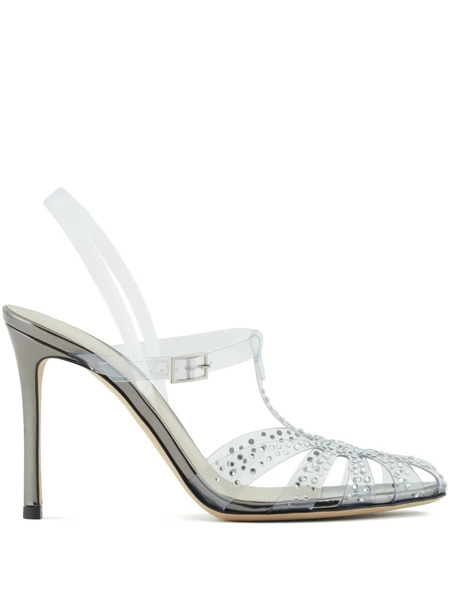  Giorgio Armani Rhinestone-embellished Sandals - Neutrals 