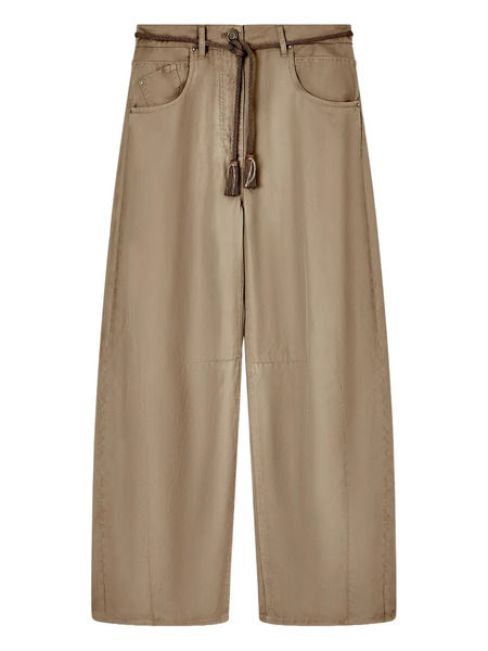  Giorgio Armani Rope Belt Trousers - Brown 