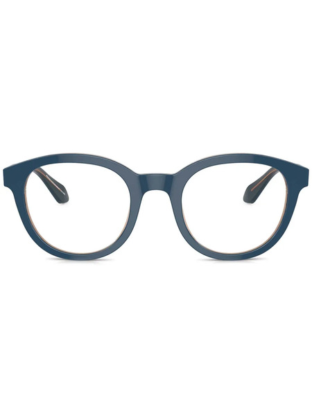  Giorgio Armani Round-frame Glasses - Blue 
