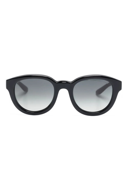  Giorgio Armani Round-frame Gradient-lenses Sunglasses - Black 